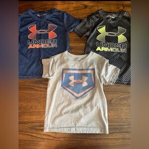 3 Under Armour Boys Size 4 T-Shirts